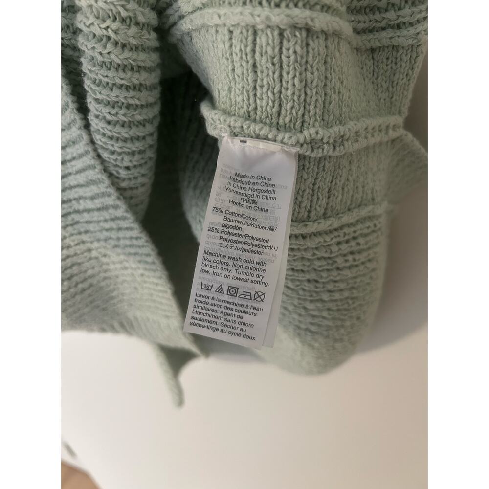 J.Crew Sweater Tank Top Sleeveless Knit EUC Mint Sage Green Cotton Blend EUC L - Picture 6 of 9